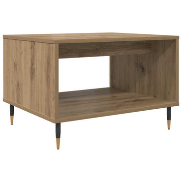 vidaXL Table basse chêne artisan 60 x 50 x 40 cm bois d'ingénierie