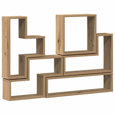 vidaXL Wandwürfel Artisan-Eiche 96 x 12 x 64 cm Holzwerkstoff