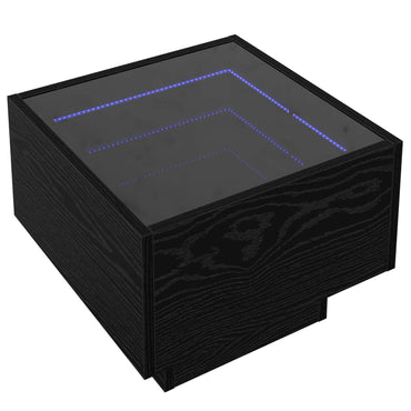 vidaXL Couchtisch Schwarz Eichen-Optik 40 x 40 x 30 cm Holzwerkstoff
