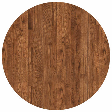 vidaXL Tischplatte Hellbraun Ø 70 x 4 cm Massivholz Eiche
