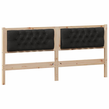 vidaXL Kopfteil Sonstiges Braun und Schwarz 160 cm Massivholz Kiefer