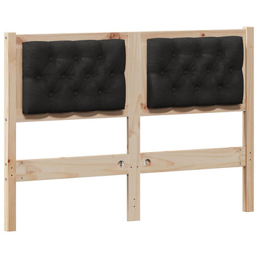 vidaXL Kopfteil Sonstiges Braun und Schwarz 135 cm Massivholz Kiefer