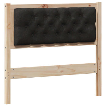 vidaXL Kopfteil Sonstiges Braun und Schwarz 90 cm Massivholz Kiefer