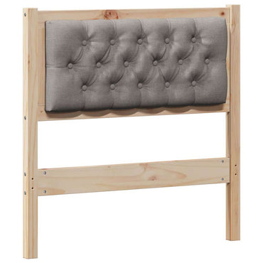 vidaXL Kopfteil Sonstiges Braun und Taupe 80 cm Massivholz Kiefer