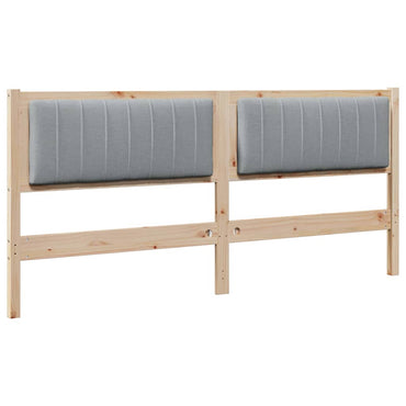vidaXL Gepolstertes Kopfteil Braun 180 cm Massives Kiefernholz