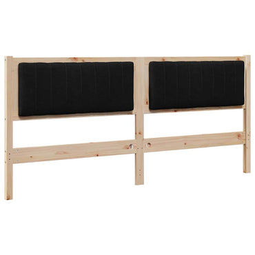vidaXL Tête de lit rembourrée Marron 180 cm Bois de pin massif