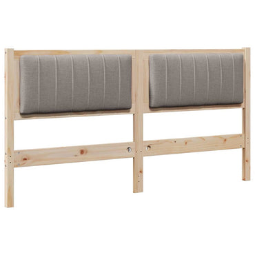 vidaXL Gepolstertes Kopfteil Braun 150 cm Massives Kiefernholz