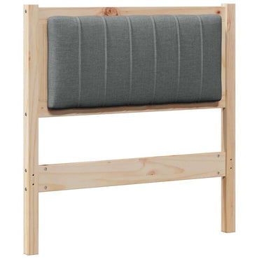 vidaXL Gepolstertes Kopfteil Braun 80 cm Massives Kiefernholz