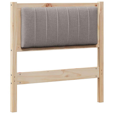 vidaXL Gepolstertes Kopfteil Braun 80 cm Massives Kiefernholz