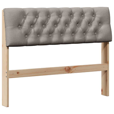 vidaXL Gepolstertes Kopfteil Taupe 100 cm Massives Kiefernholz