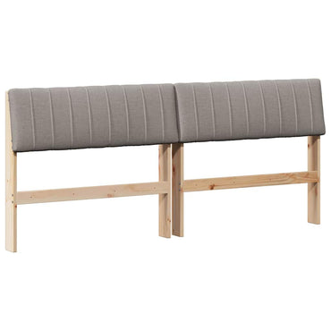 vidaXL Gepolstertes Kopfteil Taupe 180 cm Massives Kiefernholz