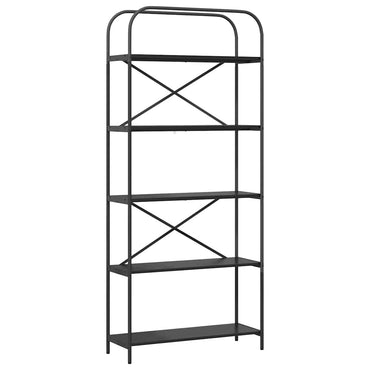 vidaXL Bibliothèque aspect chêne noir 80 x 30 x 183 cm Bois d'ingénierie