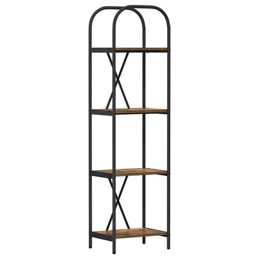 vidaXL Bücherregal Geräucherte Eiche 40 x 30 x 146 cm Holzwerkstoff