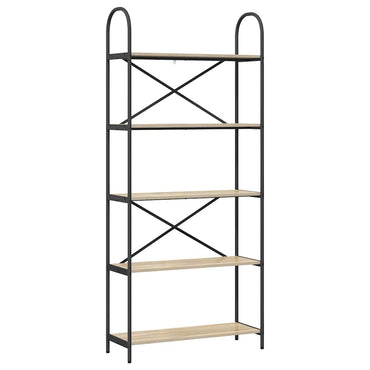 vidaXL Bücherregal Sonoma-Eiche 80 x 30 x 183 cm Holzwerkstoff