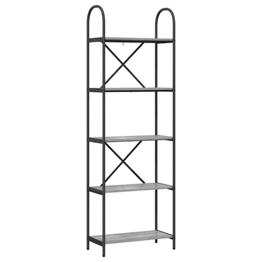 vidaXL Bücherregal Graues Sonoma 60 x 30 x 183 cm Holzwerkstoff