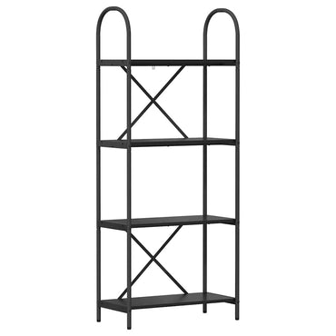 vidaXL Bücherregal Schwarz Eichen-Optik 60 x 30 x 146 cm Holzwerkstoff