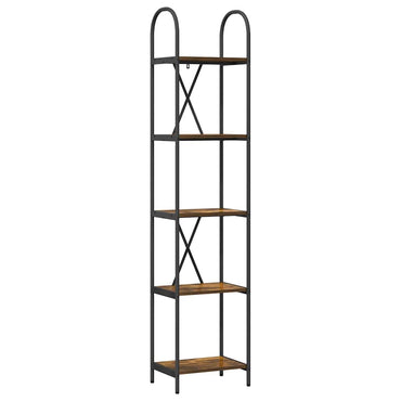 vidaXL Bücherregal Geräucherte Eiche 40 x 30 x 183 cm Holzwerkstoff