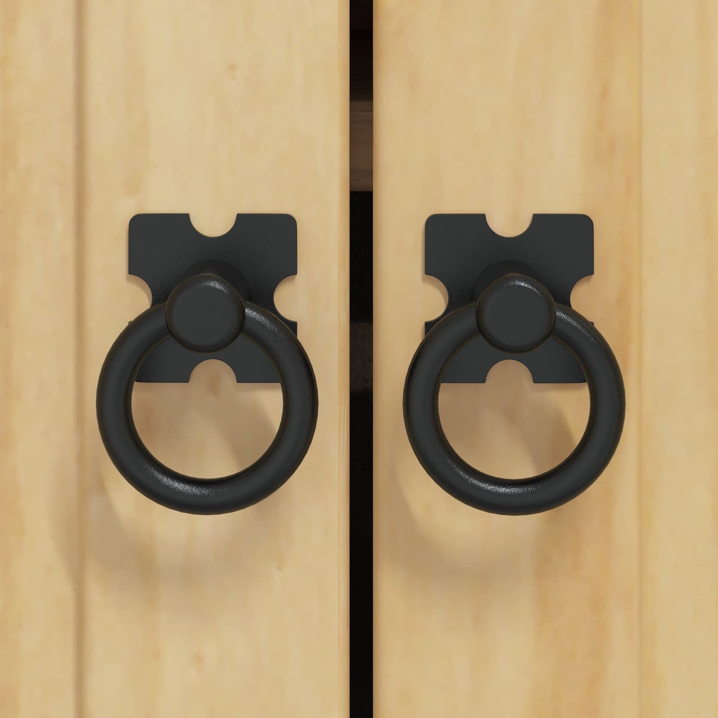 Schrank mit Regal SKI 4 pcs Honigbraun Massives Kiefernholz