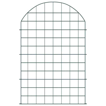 vidaXL Teichzaun Set 8 pcs Grün 50 x 80 cm Stahl