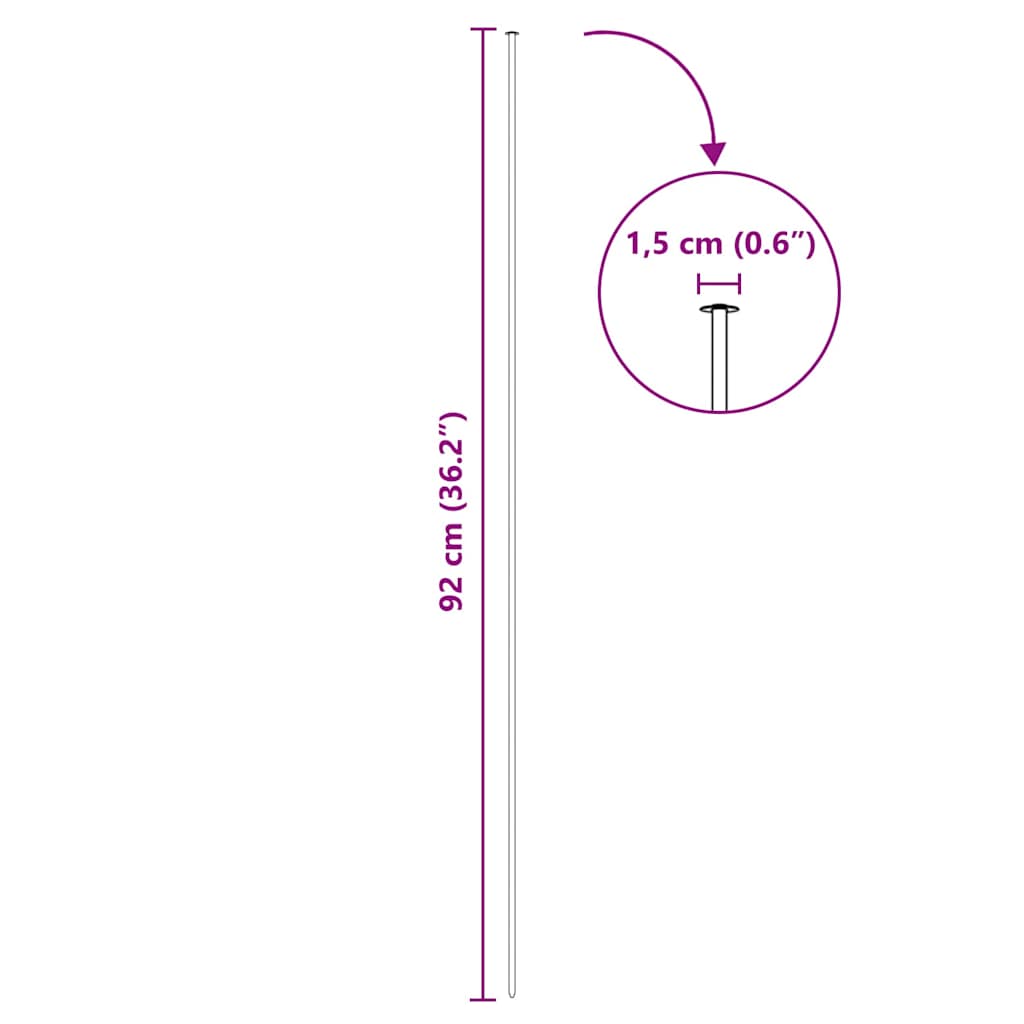 vidaXL Kit de clôture de bassin 8 pcs Vert 50 x 80 cm Acier