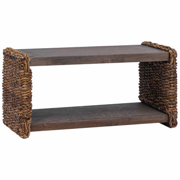 vidaXL Couchtisch Natur 70 x 35 x 35 cm Massives Mahagoni Holz