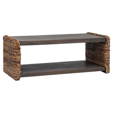 vidaXL Couchtisch Natur 90 x 45 x 35 cm Massives Mahagoni Holz