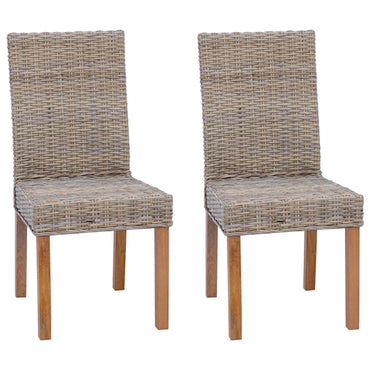 vidaXL Esszimmerstuhl 2 pcs Kubu Grau 45 x 54 x 93 cm