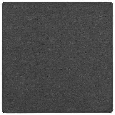 vidaXL Tapis de couloir Gris foncé 100 x 100 cm 100 % polypropylène