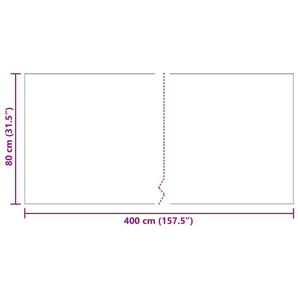 vidaXL Teppichläufer Hellgrau 80 x 400 cm Stoff