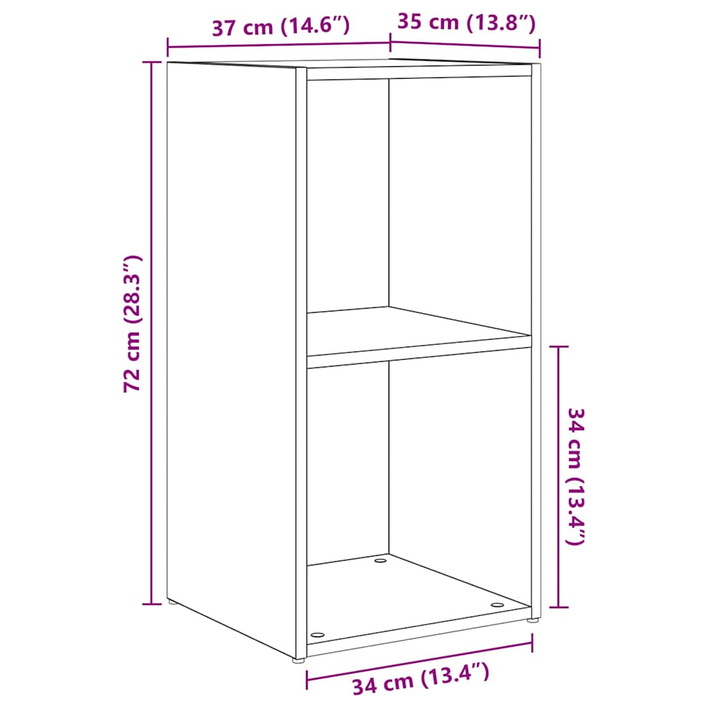 vidaXL TV-Schrankset 6 pcs Schwarz Eichen-Optik Holzwerkstoff