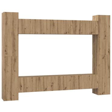 vidaXL Ensemble de Meubles TV 10 pcs Chêne Artisan 30,5 x 30 x 90 cm