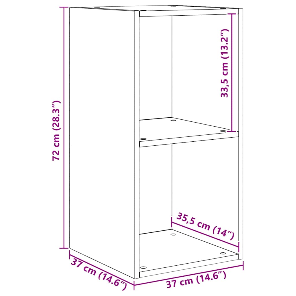 TV-Schrankset 4 pcs Artisan-Eiche 37 x 37 x 72 cm Holzwerkstoff
