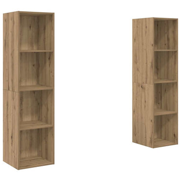 vidaXL TV-Schrankset 2 pcs Braun 37 x 37 x 142,5 cm Holzwerkstoff