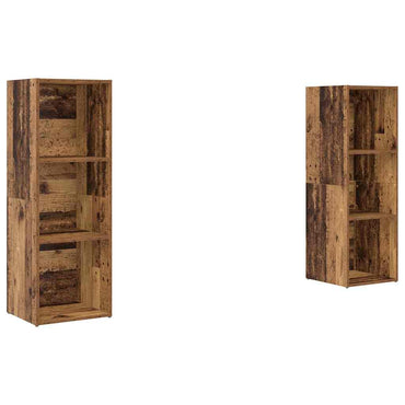 vidaXL TV-Schrankset 2 pcs Altholz 107 x 35 x 37 cm Holzwerkstoff