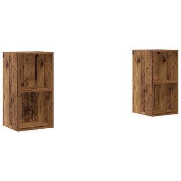 vidaXL TV-Schrankset 2 pcs Altholz 37 x 37 x 72 cm Holzwerkstoff