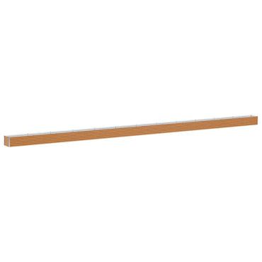 vidaXL Carré potager marron clair 1164 x 50 x 36 cm Acier galvanisé
