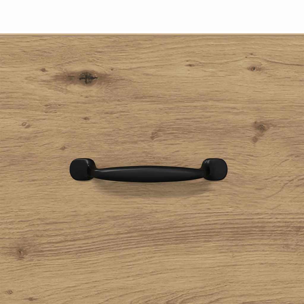 vidaXL Bettschrank 2 pcs Artisan-Eiche 40 x 35 x 47,5 cm Holzwerkstoff