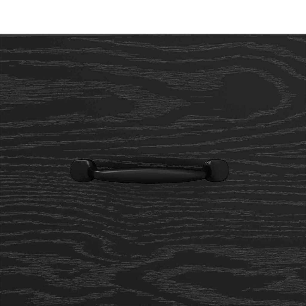 vidaXL Bettschrank 2 pcs Schwarz Eichen-Optik 40 x 35 x 47,5 cm