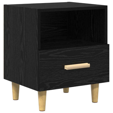 vidaXL Nachttisch Schwarz Eichen-Optik 40 x 35 x 47 cm Holzwerkstoff