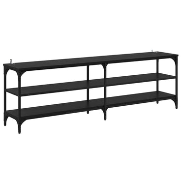 vidaXL TV-Schränk Schwarz Eichen-Optik 160 x 30 x 50 cm