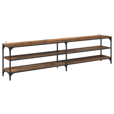 vidaXL TV-Schränk Altholz 200 x 30 x 50 cm Verbundholz und Eisen