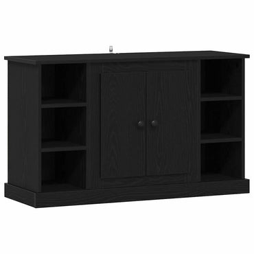 vidaXL Sideboard Schwarz Eichen-Optik 100 x 35,5 x 60 cm Holzwerkstoff