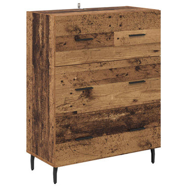 vidaXL Sideboard Altholz 69,5 x 34 x 90 cm Verbundholz und Eisen