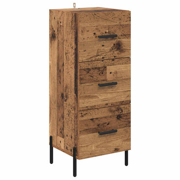 vidaXL Sideboard Altholz 34 x 34,5 x 90 cm Holzwerkstoff