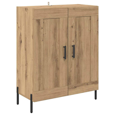 vidaXL Bahut en chêne artisanal 69,5 x 34 x 90 cm Bois d'ingénierie et fer