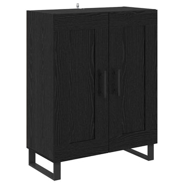 vidaXL Bahut noir aspect chêne 69,5 x 34 x 90 cm