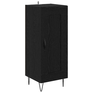 vidaXL Sideboard Schwarz Eichen-Optik 34,5 x 34 x 90 cm