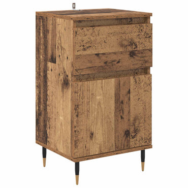 vidaXL Sideboard Altholz 40 x 35 x 70 cm Verbundholz und Eisen