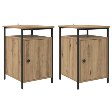 vidaXL Nachttisch 2 pcs Artisan-Eiche 40 x 42 x 60cm Holzwerkstoff