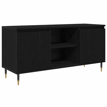 vidaXL TV-Schränk Schwarz Eichen-Optik 104 x 35 x 50 cm Holzwerkstoff